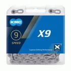 KMC Reťaz X 9 šedá 114 článkov, 27 rýchlostí