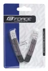 FORCE gumičky bŕzd, náhradné, čierno-šedo-biele, 70mm