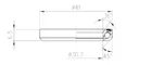 FSA ložisko hl. zloženia-TH873 ACB 36°x45° Black S MR122-OD 41