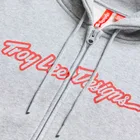 Mikina so zipsom TLD Signature Gray Heather / Red