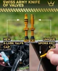 Bezdušové ventily Peaty's Holeshot Fast Flow 60 mm Jade