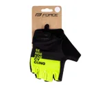 Force rukavice FINE, čierno-fluo