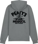 Mikina s kapucňou Peaty's Pubwear - Descend / Mid Heather Grey