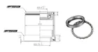 FSA hlavové zloženie 1 (I/E) 3.7mm alloy 1-1/8 to 1.5-OD 55