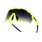 Force okuliare CYCLONE fluo, čierne prechod. sklo