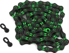 Reťaz KMC DLC 11 Black/Green, 11 Speed