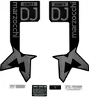 Sada nálepiek pre vidlicu Marzocchi Bomber DJ Matt Black