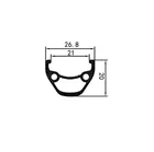 DEMA koleso MTB Disc 27,5" čierne zadné, kazetové QR, Center Lock, nerez