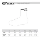 FORCE návleky tretier PU DRY MTB, čierne