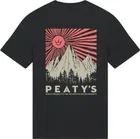 Tričko s krátkym rukávom Peaty's Pubwear - Mountain / Black