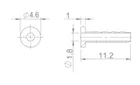 Extend kompresná vložka-ihla pre vnút.pr. 2,1mm SHIMANO BH-90