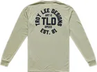 Pánsky dres s dlhým rukávom TLD Skyline Ride Tee Stamps Sage