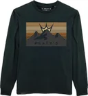 Tričko s dlhým rukávom Peaty's Pubwear 3 Peaks Sunset / Black