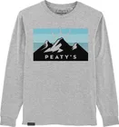 Tričko s dlhým rukávom Peaty's Pubwear 3 Peaks Sunrise / Heather Grey