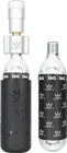 CO2 pumpa + bombičky 2 ks Peaty's Holeshot - Road & Gravel (16 g) - Silver