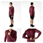 Force dres CHARM UNI dlhý rukáv, bordová