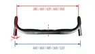 FSA riadidlá ADVENTURE AGX Compact Alloy grey Logo 440mm