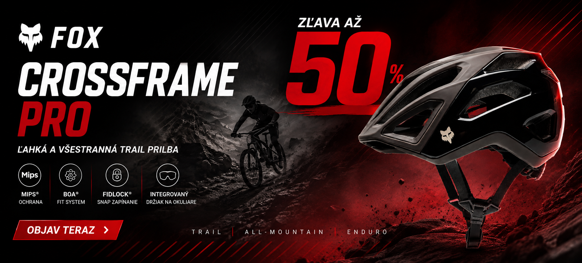 Prilby Fox Crossframe teraz so zľavou až 50%