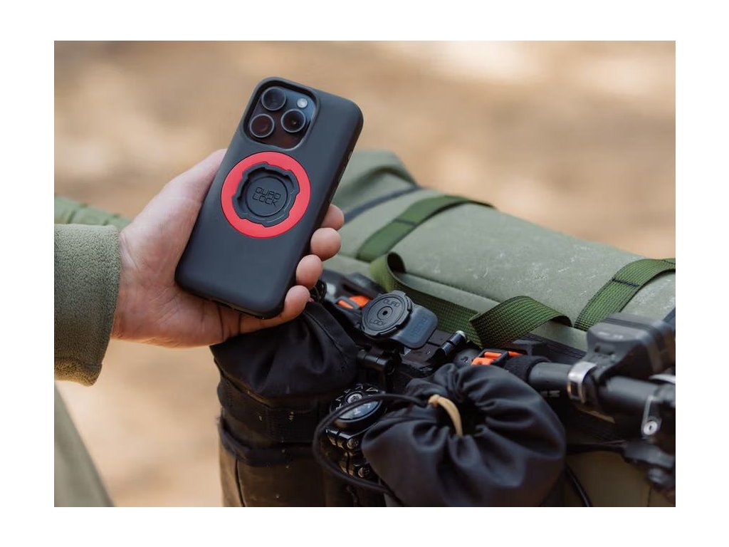 Quad Lock Stem Cap Mount Adjustable in use